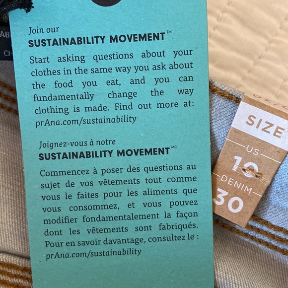 Prana Light Wash High Rise Skinny Jeans, NWT - Picture 13 of 14